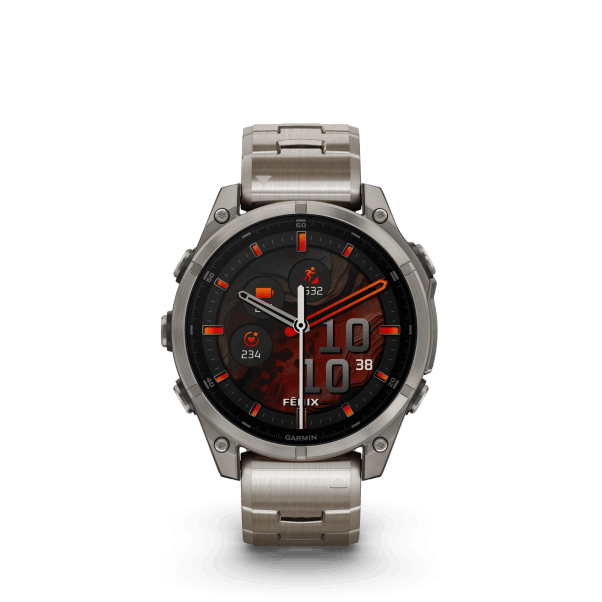 fenix 8 - 47mm, AMOLED, Sapphire, Titanium/Graphite, Titanium band