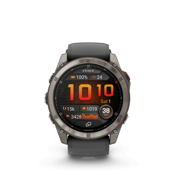 fenix 8 Pro - 51mm, AMOLED, Sapphire, Titanium, Graphite/Black band