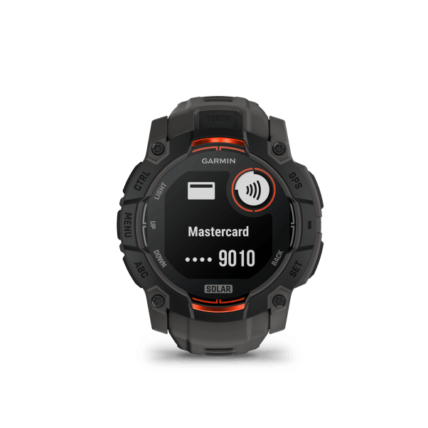 Instinct 3 - 50mm, Solar, Black, Charcoal silicone band