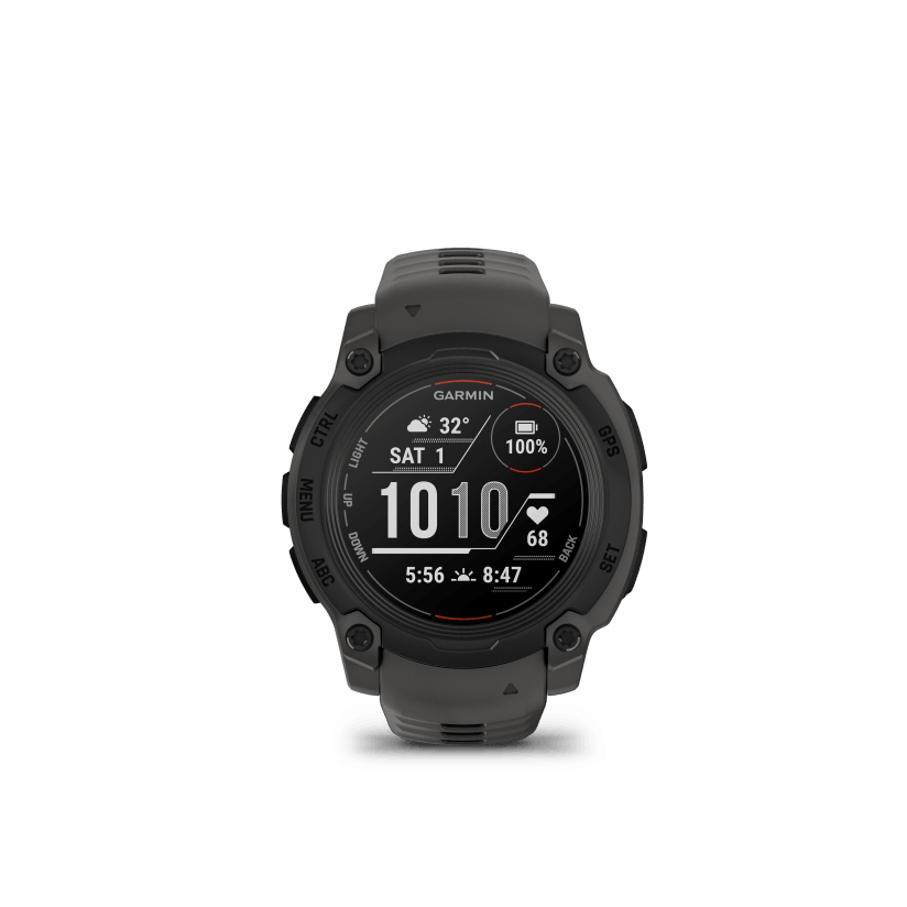 Instinct E - 40mm, Black, Charcoal silicone band