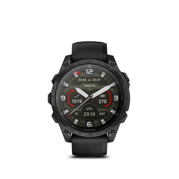 tactix 8 - 47mm, AMOLED, Sapphire, Black DLC Titanium, Black/Pebble Gray band (Applied Ballistics Ultralight™)